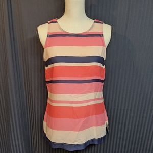 LOFT Sleeveless Striped Top | Size S
